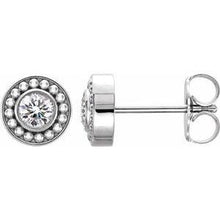 Load image into Gallery viewer, 1/5 CTW Diamond Beaded Earrings