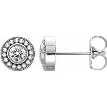 Load image into Gallery viewer, 1/5 CTW Diamond Beaded Earrings
