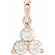 Load image into Gallery viewer, 1/3 CTW Diamond Three-Stone Pendant