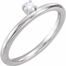 Load image into Gallery viewer, 3 mm Round Forever One™ Moissanite Ring