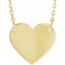 Load image into Gallery viewer, Gold-Plated 18x16.4 mm Heart 16-18" Necklace