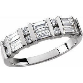 14ky Yellow 3/4 CTW Diamond Anniversary Band