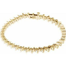 Load image into Gallery viewer, 1 1/2 CTW Diamond Line 7.25" Bracelet