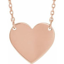 Load image into Gallery viewer, Gold-Plated 18x16.4 mm Heart 16-18" Necklace
