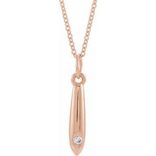 Load image into Gallery viewer, .03 CTW Diamond Geometric Pendant