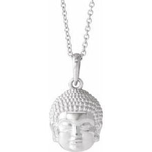 Load image into Gallery viewer, 14.7x10.5 mm Meditation Buddha 16-18" Necklace