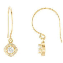 Load image into Gallery viewer, 3/8 CTW Diamond Earrings