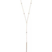 Load image into Gallery viewer, 1/3 CTW Diamond "Y" 15-17" Necklace