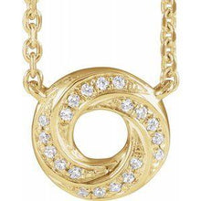 Load image into Gallery viewer, .06 CTW Diamond Geometric 18" Necklace