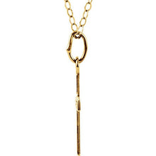 Load image into Gallery viewer, .005 CT Diamond Cross 15" youth Necklace