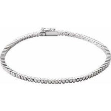 Load image into Gallery viewer, 1 CTW Diamond Line 7" Bracelet
