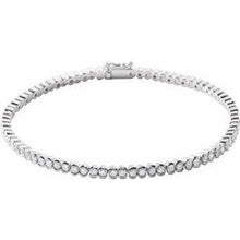 Load image into Gallery viewer, 1 CTW Diamond Line 7" Bracelet