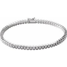Load image into Gallery viewer, 1 CTW Diamond Line 7" Bracelet