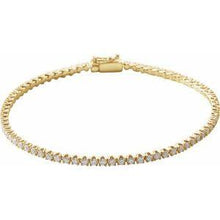 Load image into Gallery viewer, 2 CTW Diamond Line 7" Bracelet