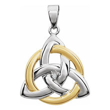 Load image into Gallery viewer, .004 CT Diamond Celtic-Inspired Trinity Pendant