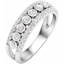 Load image into Gallery viewer, 1/2 CTW Diamond Anniversary Band