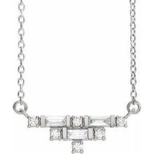Load image into Gallery viewer, 1/4 CTW Diamond Art Deco 16" Necklace