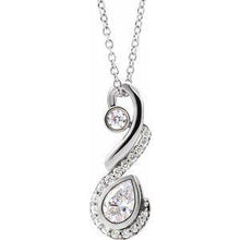 Load image into Gallery viewer, 1/2 CTW Diamond Freeform Necklace