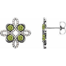 Load image into Gallery viewer, Ruby & 1/4 CTW Diamond Earrings