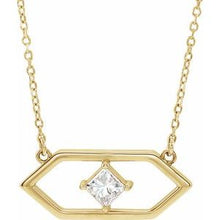 Load image into Gallery viewer, 1/4 CTW Diamond Geometric 16" Necklace