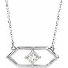 Load image into Gallery viewer, 1/4 CTW Diamond Geometric 16" Necklace