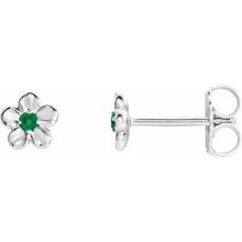 Load image into Gallery viewer, Youth Imitation December Birthstone Flower Earrings