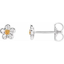 Load image into Gallery viewer, Youth Imitation December Birthstone Flower Earrings