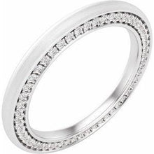 Load image into Gallery viewer, 2 mm 1/2 CTW Diamond Band with Satin Finish