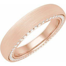 Load image into Gallery viewer, 2 mm 1/2 CTW Diamond Band with Satin Finish