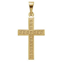 Load image into Gallery viewer, 18x12 mm Geometric Cross Pendant