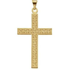 Load image into Gallery viewer, 18x12 mm Geometric Cross Pendant