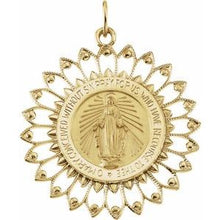 Load image into Gallery viewer, 33x30 mm Round Miraculous Medal