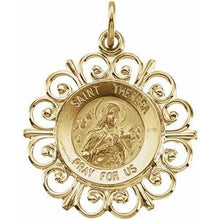 Load image into Gallery viewer, 18 mm St. Theresa Medal