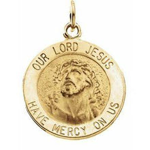 Load image into Gallery viewer, 15 mm Round Our Lord Jesus Medal