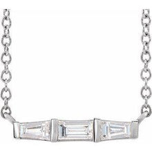 Load image into Gallery viewer, 1/8 CTW Diamond Bar 16" Necklace