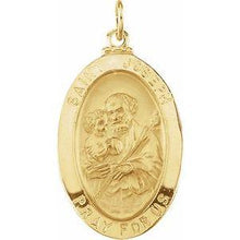 Load image into Gallery viewer, 25x18 mm St. Joseph Oval Medal