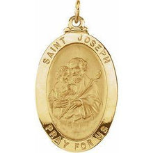 Load image into Gallery viewer, 25x18 mm St. Joseph Oval Medal