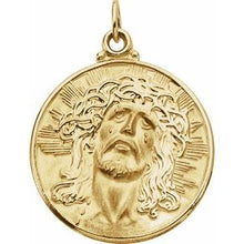 Load image into Gallery viewer, 21 mm Round Face of Jesus (Ecce Homo) Medal