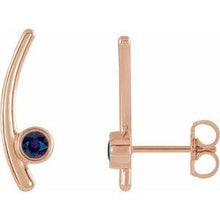 Load image into Gallery viewer, Chatham® Lab-Created Alexandrite Ear Climbers