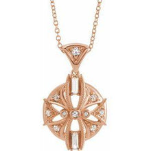 Load image into Gallery viewer, 1/4 CTW Diamond Vintage-Inspired 16-18" Necklace