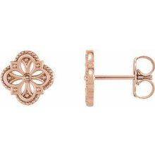 Load image into Gallery viewer, Vintage-Inspired Clover Earrings