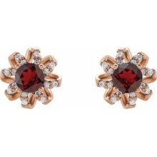 Load image into Gallery viewer, 1 CTW Diamond Halo-Style Earrings