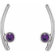 Load image into Gallery viewer, Chatham® Lab-Created Alexandrite Ear Climbers
