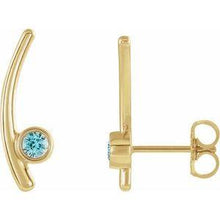 Load image into Gallery viewer, Chatham® Lab-Created Alexandrite Ear Climbers