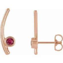 Load image into Gallery viewer, Chatham® Lab-Created Alexandrite Ear Climbers