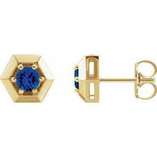 Load image into Gallery viewer, 1/2 CTW Diamond Geometric Earrings