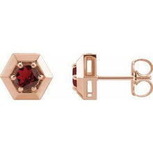 Load image into Gallery viewer, 1/2 CTW Diamond Geometric Earrings