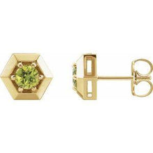 Load image into Gallery viewer, 1/2 CTW Diamond Geometric Earrings