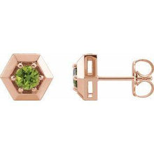 Load image into Gallery viewer, 1/2 CTW Diamond Geometric Earrings