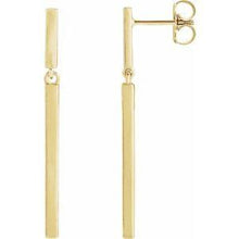 Load image into Gallery viewer, 25.9x1.8 mm Articulated Bar Earrings